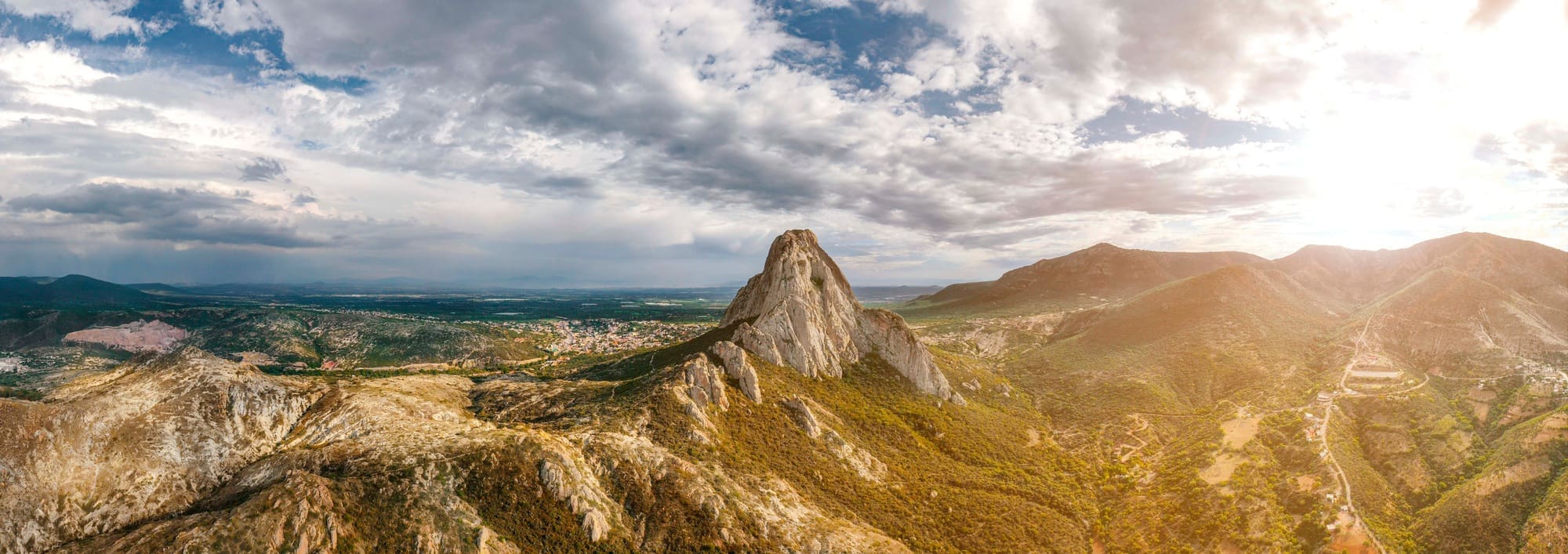 Peña de Berna en drone